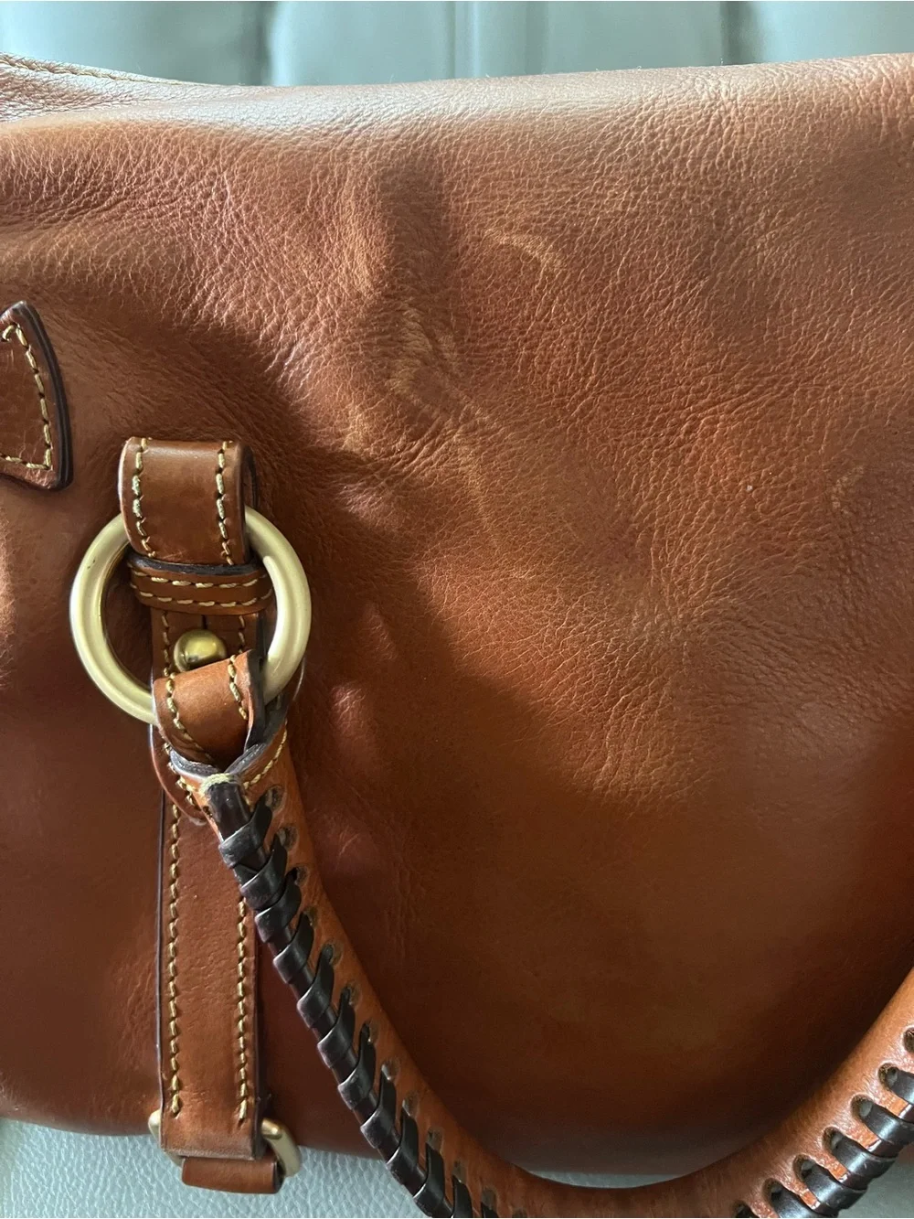 Dooney & Bourke Florentine Satchel Cognac